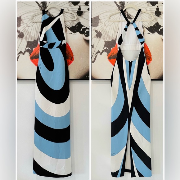 PUCCI Open-back printed stretch-crepe maxi dress - Picture 3 of 15